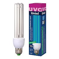 Лампа ультрафиолетовая бактерицидная Uniel ESL-PLD-15/UVCBE27/CL Е27 220В 15Вт  картинка 